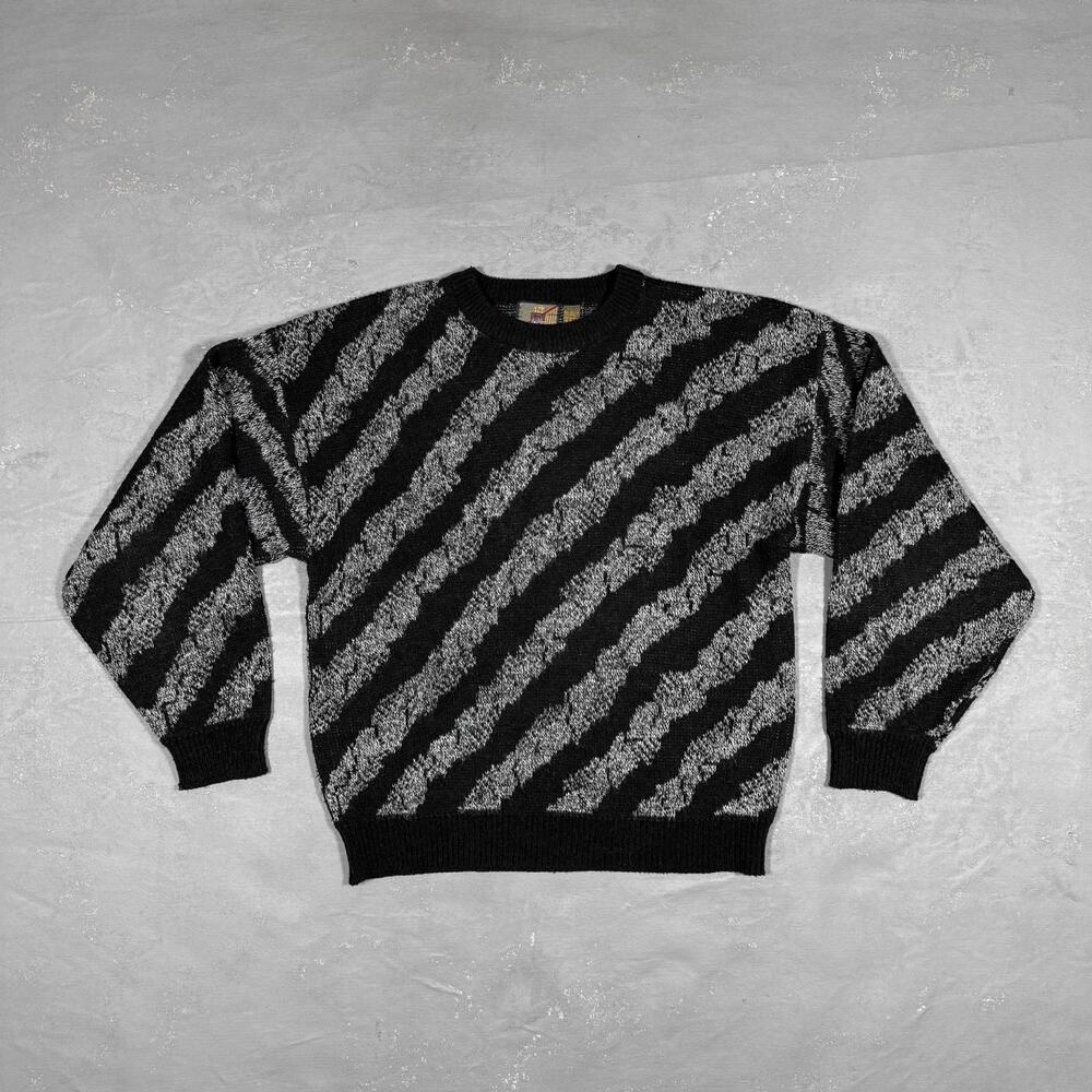 Vintage 80s-90s Saturdays Acrylic and Wool Blend Crewneck Sweater Men's Large